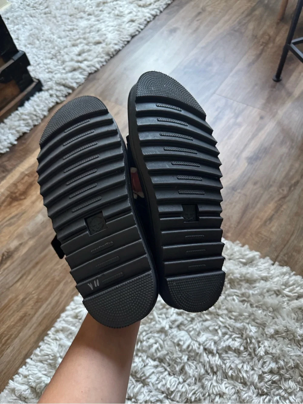 Dr. Martens Black Fleece Lined Sandals